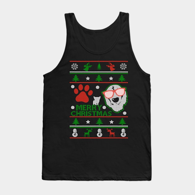 Dog Ugly Christmas Sweater Tank Top by uglygiftideas